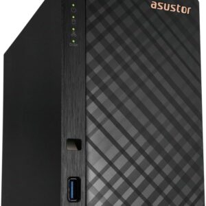 Asustor Drivestor 2 Gen 2 AS1202T 2-Bay NAS Storage, Quad-Core 1.7GHz CPU, 2.5GbE High-Speed Network, 1GB DDR4, 4K Media Server, Best Entry-Level Personal Cloud, Network Attached Storage (Diskless)